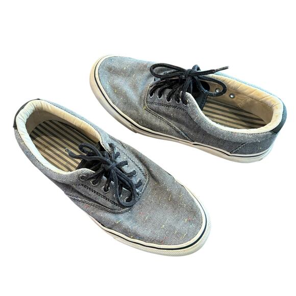 Sperry Mens blue marled canvas top spider Size 8 - Picture 1 of 6